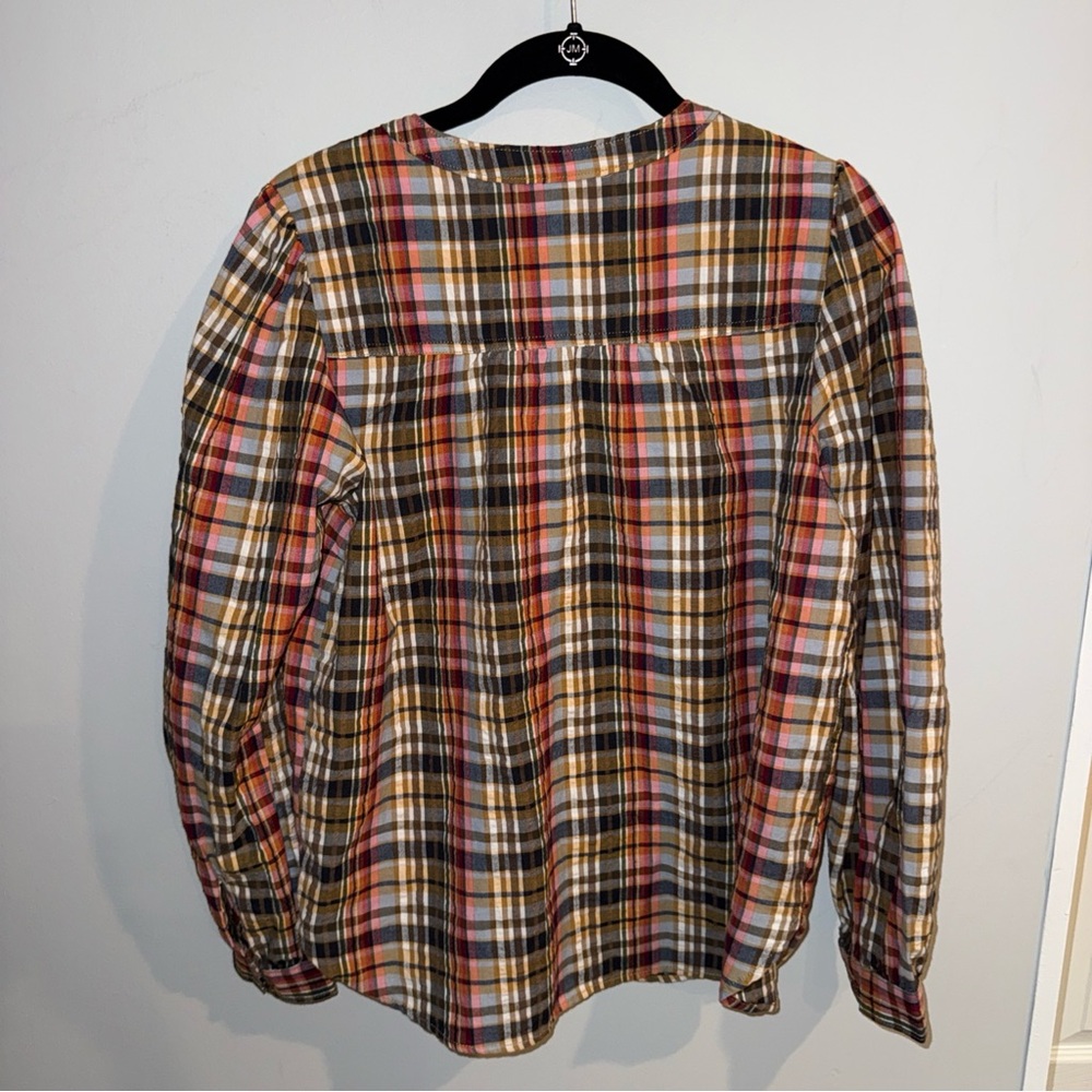 Anthropologie Pilcro Blusa Plaid ButtonDown Shirt Small‎ Sold Out - Picture 15 of 16